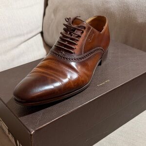 Gucci Brown Leather Oxford Shoes